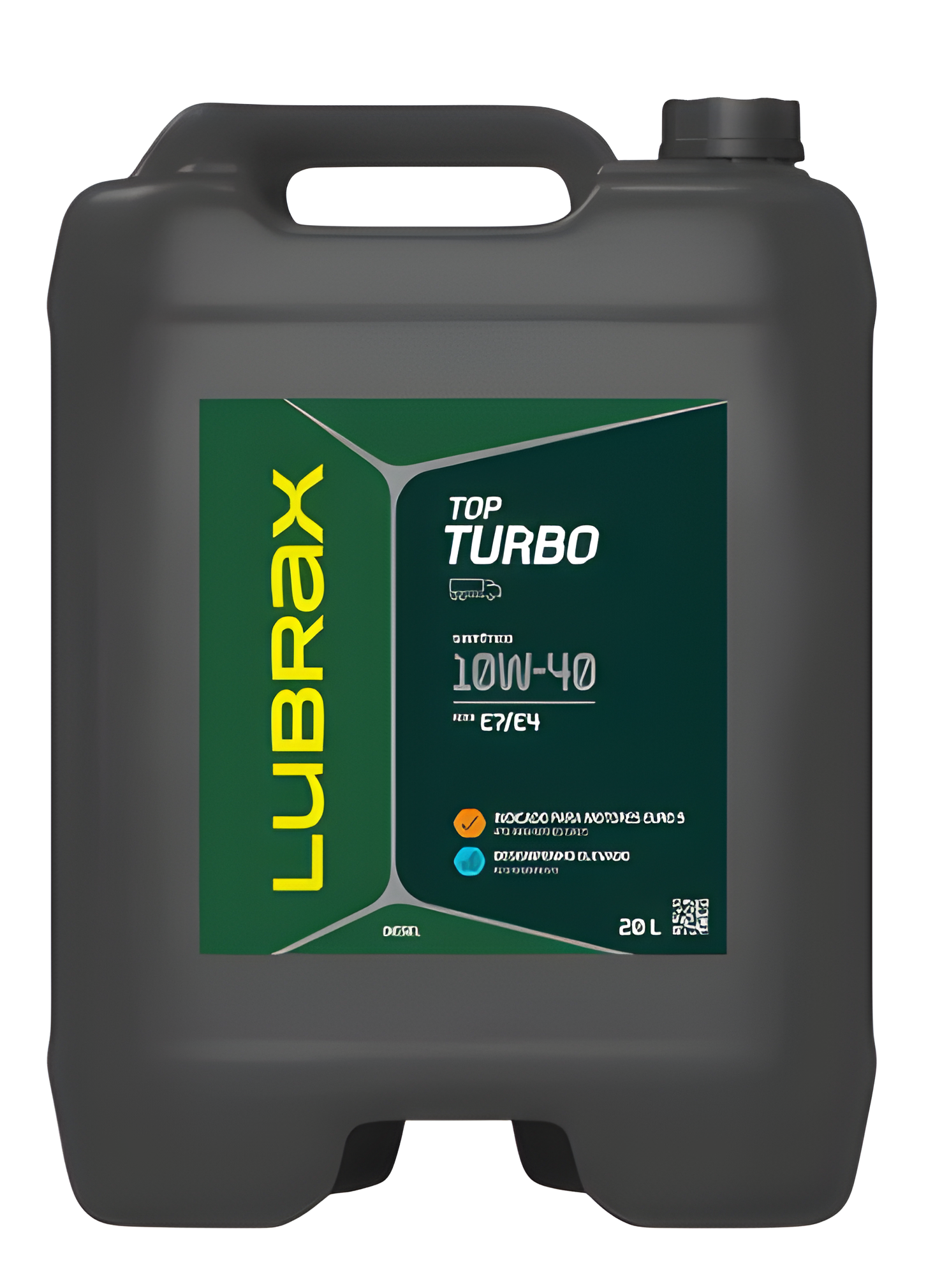 OLEO LUBRAX 10W40 TOP TURBO SINTETICO PRO S - 20L - 01002395 - Imagem 2