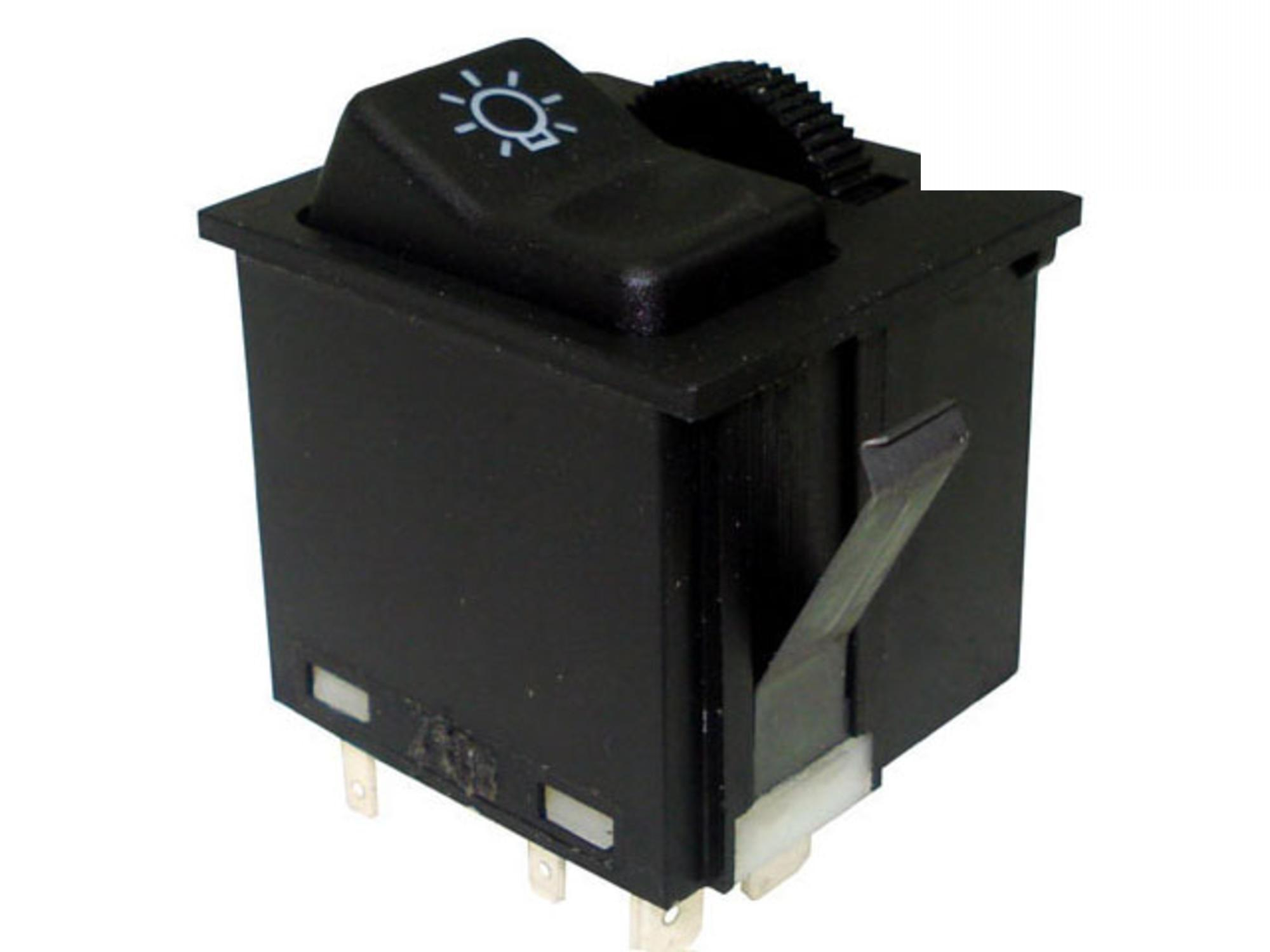 INTERRUPTOR LUZES C/REOSTATO 24V 1215C/1728/2423 - 6965457014 - Imagem 2