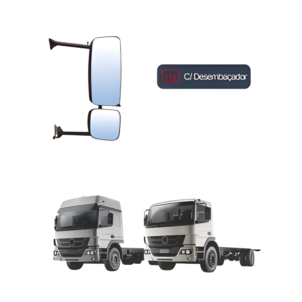 ESPELHO RETROVISOR C DESEMBACADOR ELETRICO LD - 9408102919