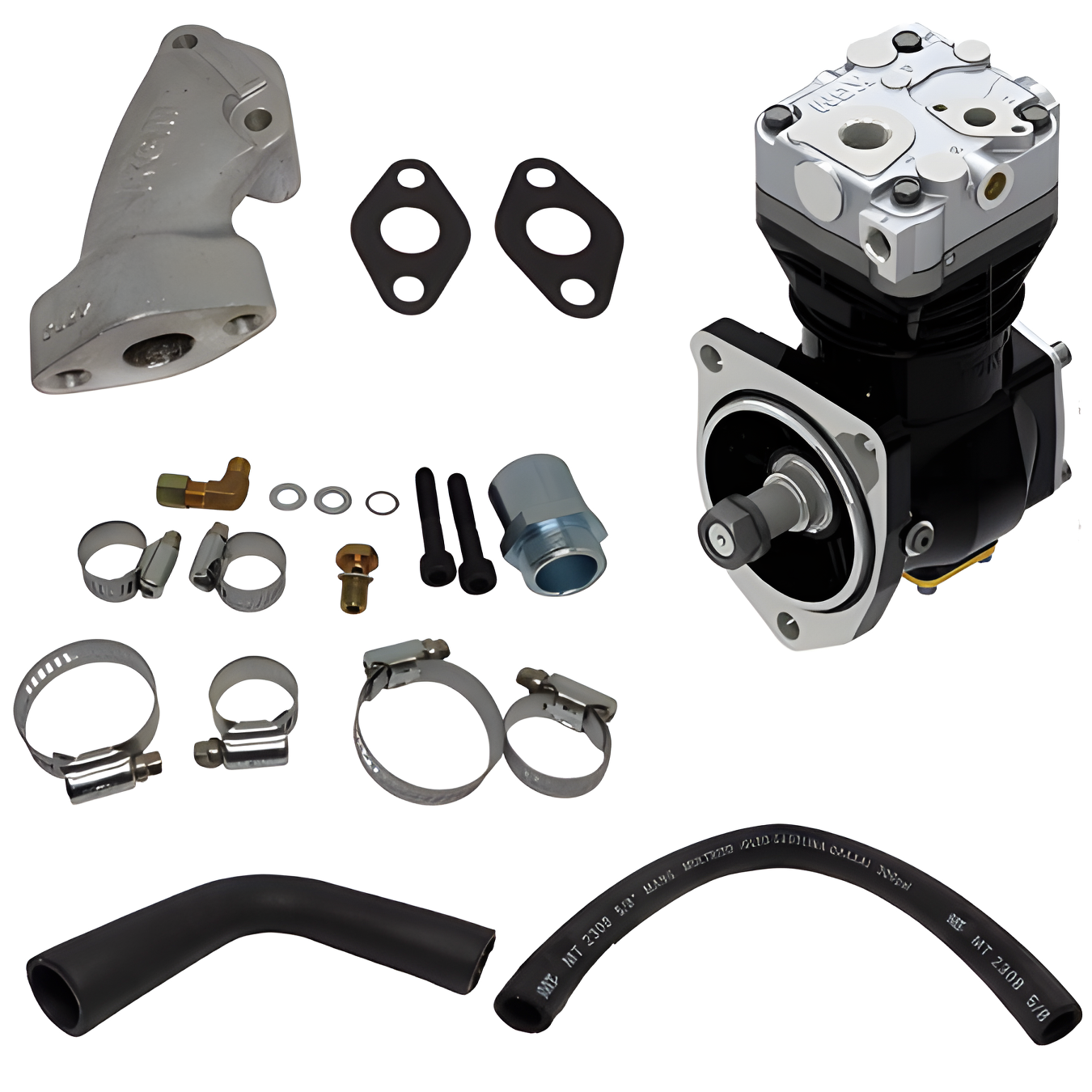 REPARO ADAPTACAO COMPRESSOR AR KNORR K112/113/R112/113 COMPRESSOR KNORR - K001119V - Imagem 2