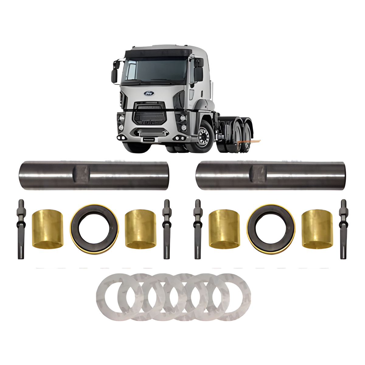 EMBUCHAMENTO  FORD F600/F13000 MED. 31,85 CROMO C/ CHIMIE E ROL. - VA026XAR/050 - Imagem 3