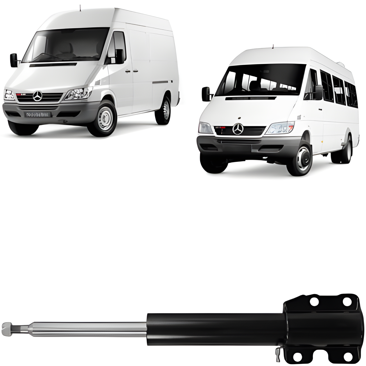 AMORTECEDOR DIANTEIRO DIREITO/ESQUERDO MBB SPRINTER 412/413 - HG41301 - Imagem 4