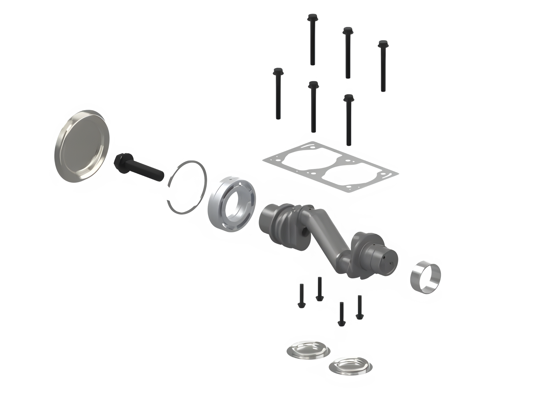 REPARO VIRABREQUIM COMPRESSOR AR CILINDRO DUPLO - 9125169222