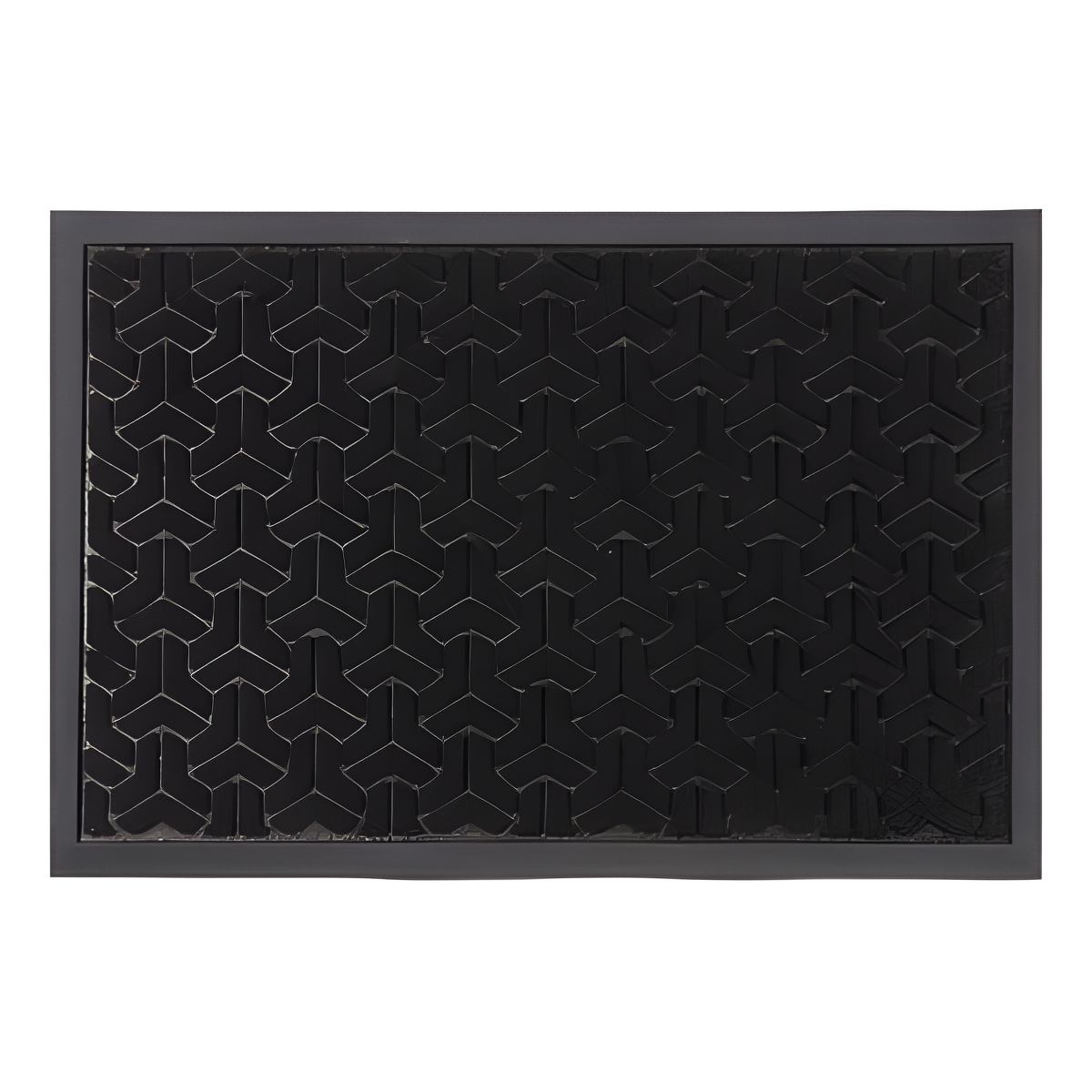 TAPETE DIANTEIRO PVC EMBORRACHADO PRETO - 5801218980 - Imagem 2