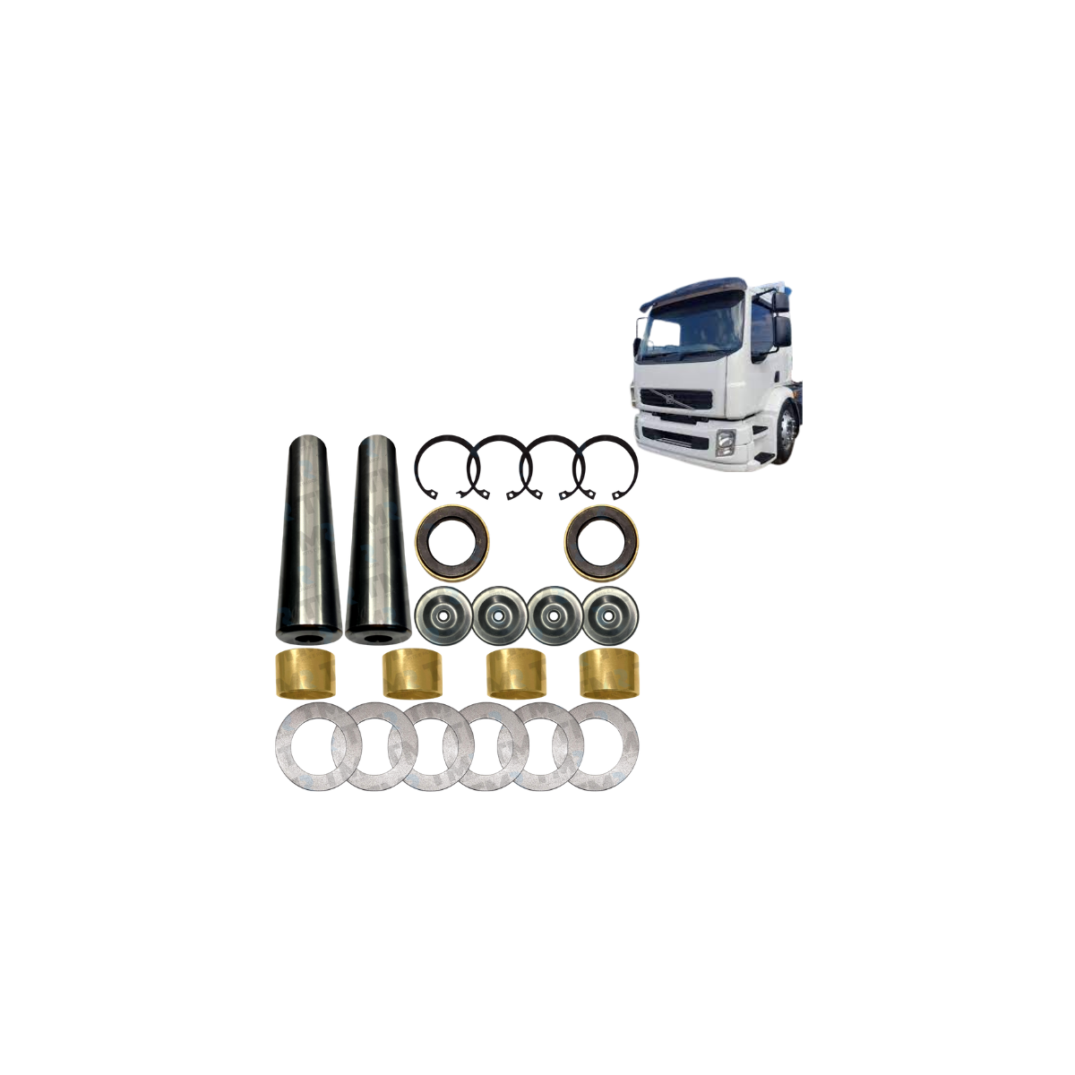 EMBUCHAMENTO  VOLVO VM 23 MED.45,10 LADO C/ CROMO E ROL. - VA036X/010