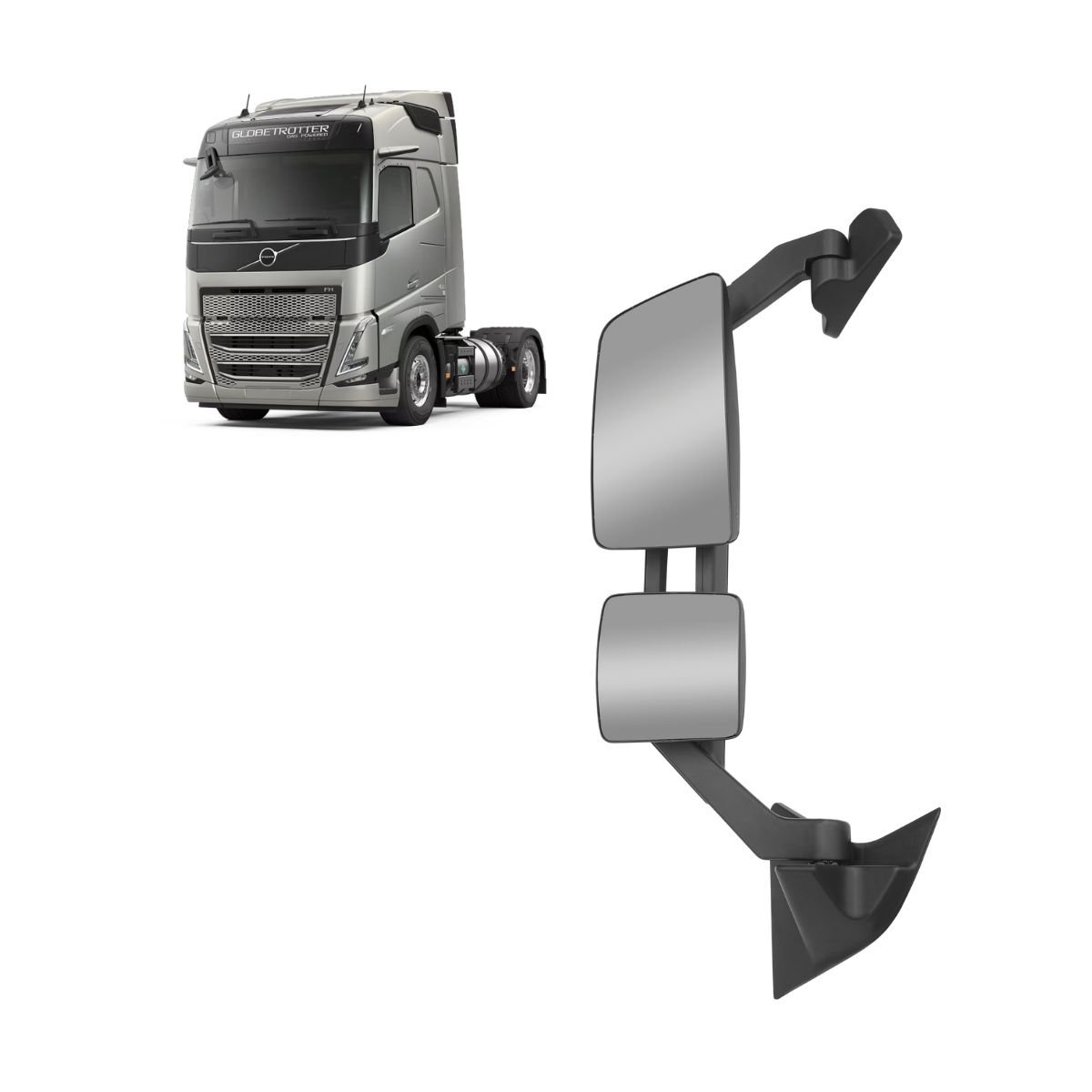 CONJUNTO ESPELHO RETROVISOR ELETRICO C/ DESEMBACADOR LE - 24680595