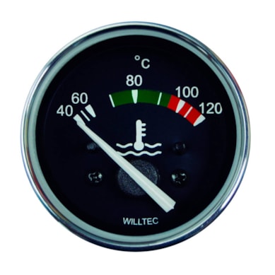 INDICADOR TERMOMETRO PRETO AGUA 12V - W20142