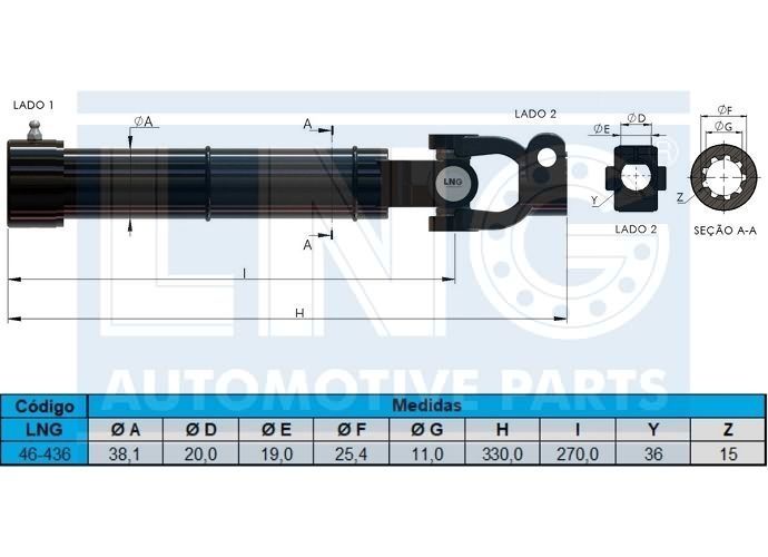 COLUNA DIRECAO (PARCIAL) - 2R0 415 065