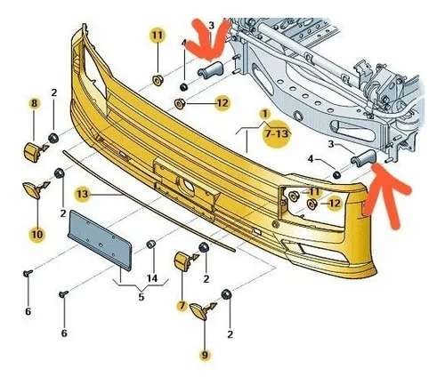 SUPORTE PARA PARA CHOQUES - 23B807131