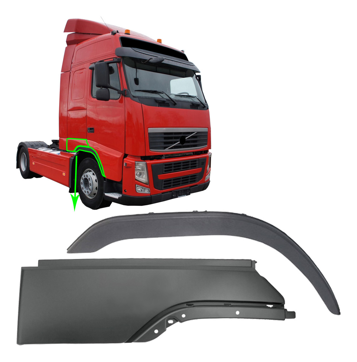 ACABAMENTO LD PARA-LAMA CABINE FH 2004-2009 - BR04VO115