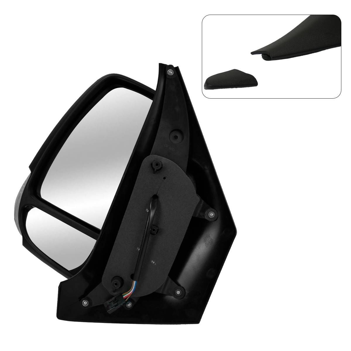 RETROVISOR ELETRICO BRACO CURTO LE COM PISCA E AQUECEDOR - 9108100903 