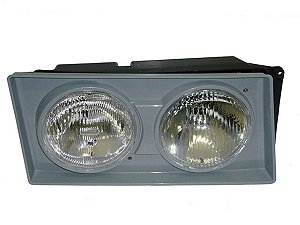 FAROL DUPLO H1 L.D (MOLDURA PRATA) VW PESADOS 2000 A 2002 - 2RG941008.