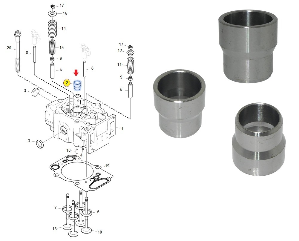 LUVA BICO INJETOR - 1857051