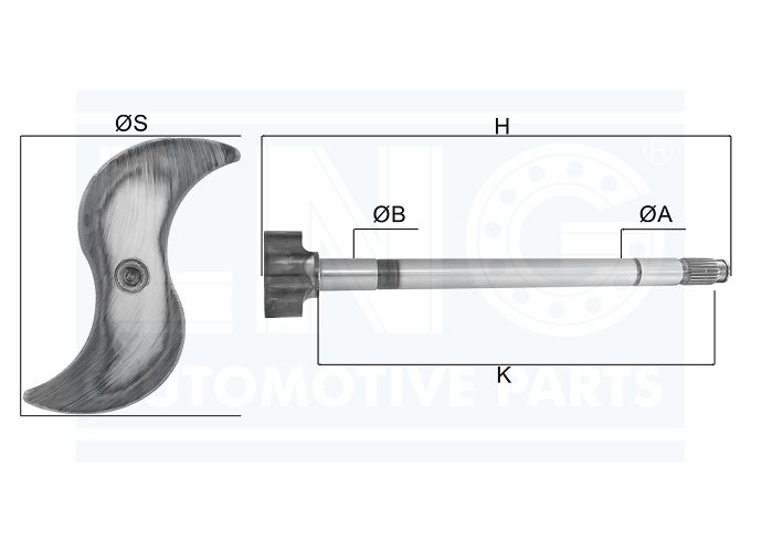EIXO EXPANSORES 'S' FREIO AR - 2R0 609 457 B
