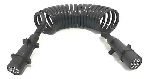 CHICOTE ELETR.ESPIRAL 5,5M 7P 2 TOMADAS - 522768
