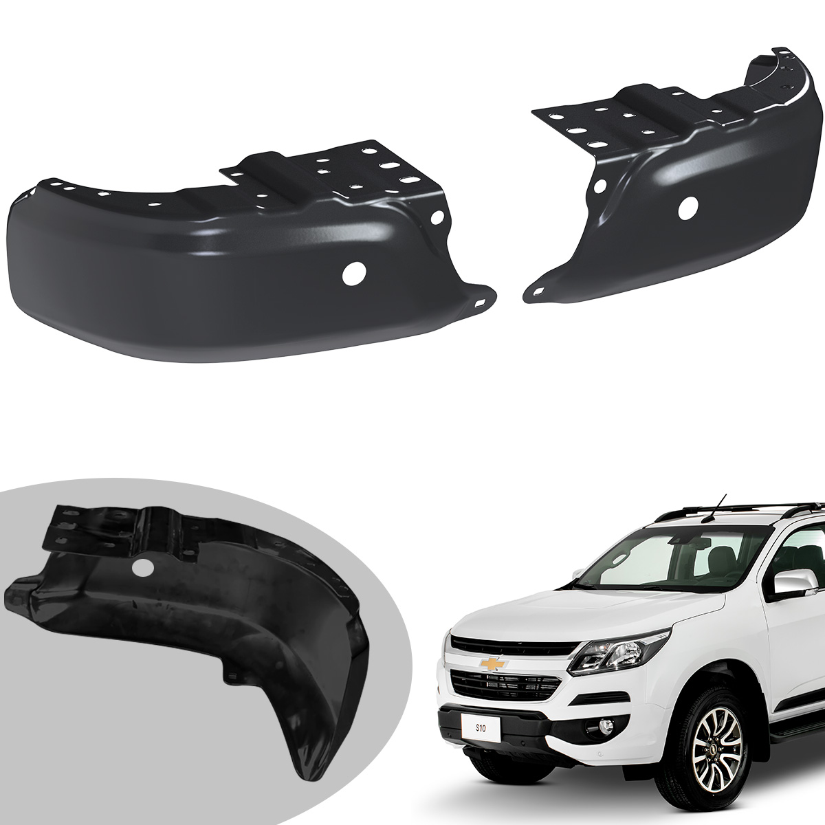 PONTEIRA PARACHOQUE LD ( PRETO ) - F152