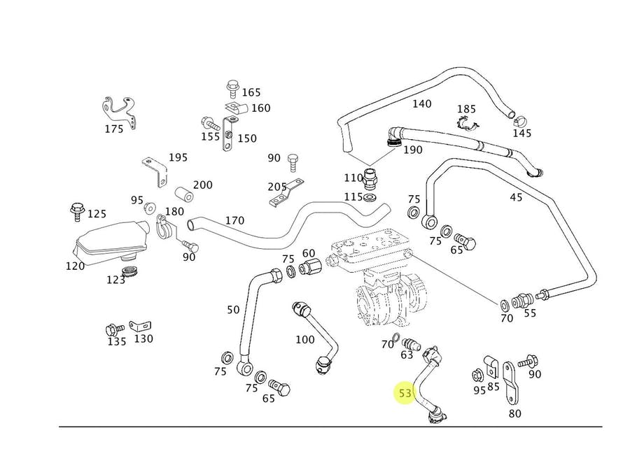TUBULACAO AGUA COMPRESSOR - 4572005352