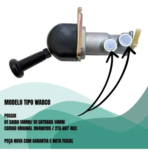 VALVULA FREIO DE MAO - MANECO - 98400195