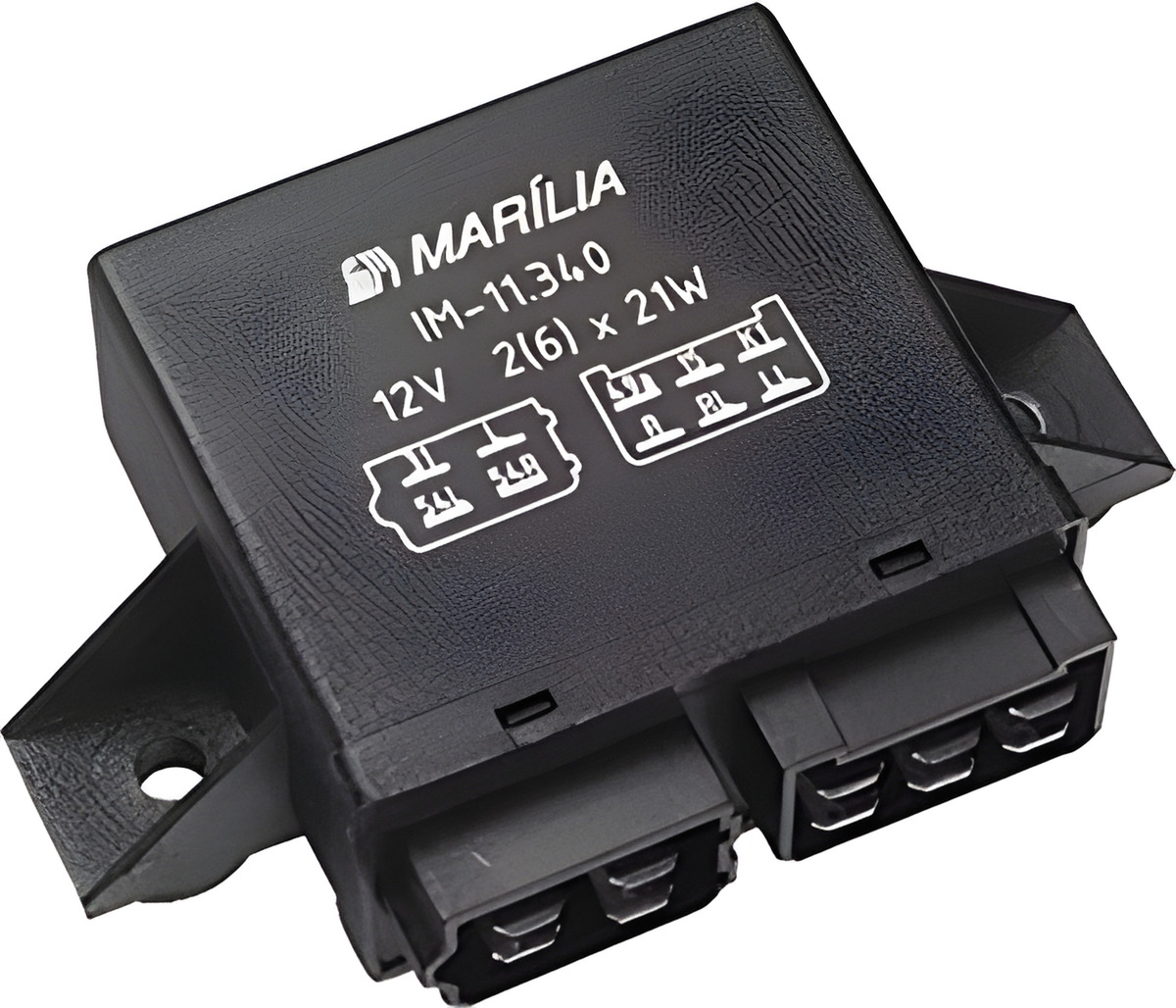 RELE PISCA 12V COM INDICADOR LAMPADA QUEIMADA - IM11340