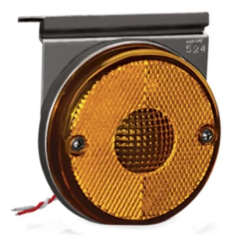 LANTERNA LATERAL 85MM COM HASTE AMARELA - PL05241901