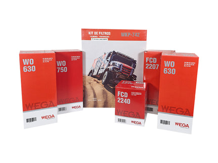 KIT FILTROS COMBUSTIVEL LUBRIFICANTE - WKP742