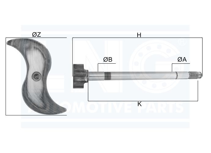EIXO EXPANSORES 'Z' FREIO AR - 2R0 609 457 A