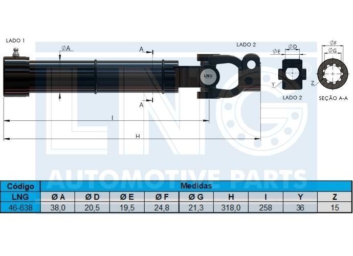 COLUNA DIRECAO (PARCIAL) - 2R0 422 067