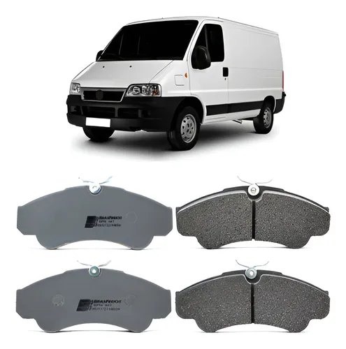 PASTILHA FREIO FIAT DUCATO DIANTEIRO C/ MOLA ARO 16 - 9949362