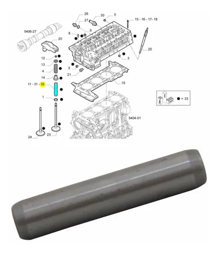 GUIA DE VALVULAS 0,25MM - 504053806
