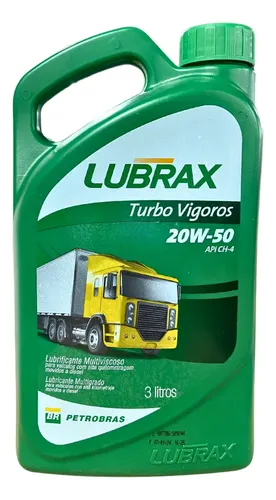 LUBRAX TURBO VIGOROS 20W50 API CH-4  3L - 1013137