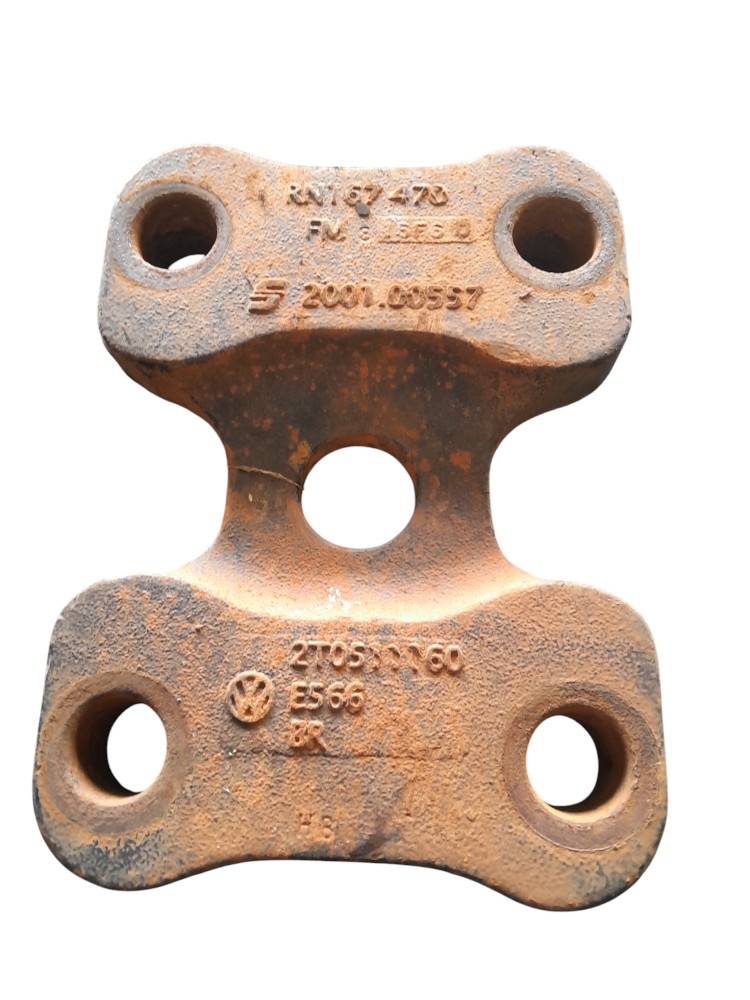 SUPORTE INFERIOR MOLA TRASEIRA COM SUSPENSAO A  AR ( GUIA GRAMPO MOLA ) - 2T0511160