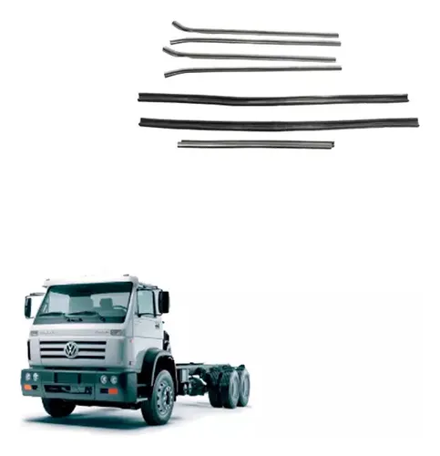 JOGO CANALETA PESTANA COMPLETO VW WORKER  2 PORTAS  (PARALELO) - ML0012