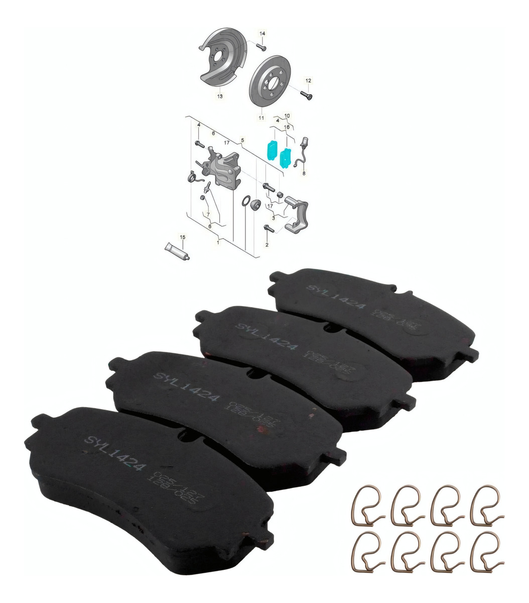 PASTILHA FREIO 142X66X18 - 2H6698451