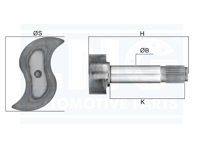 EIXO EXPANSORES 'S' FREIO AR - 307.421.0036