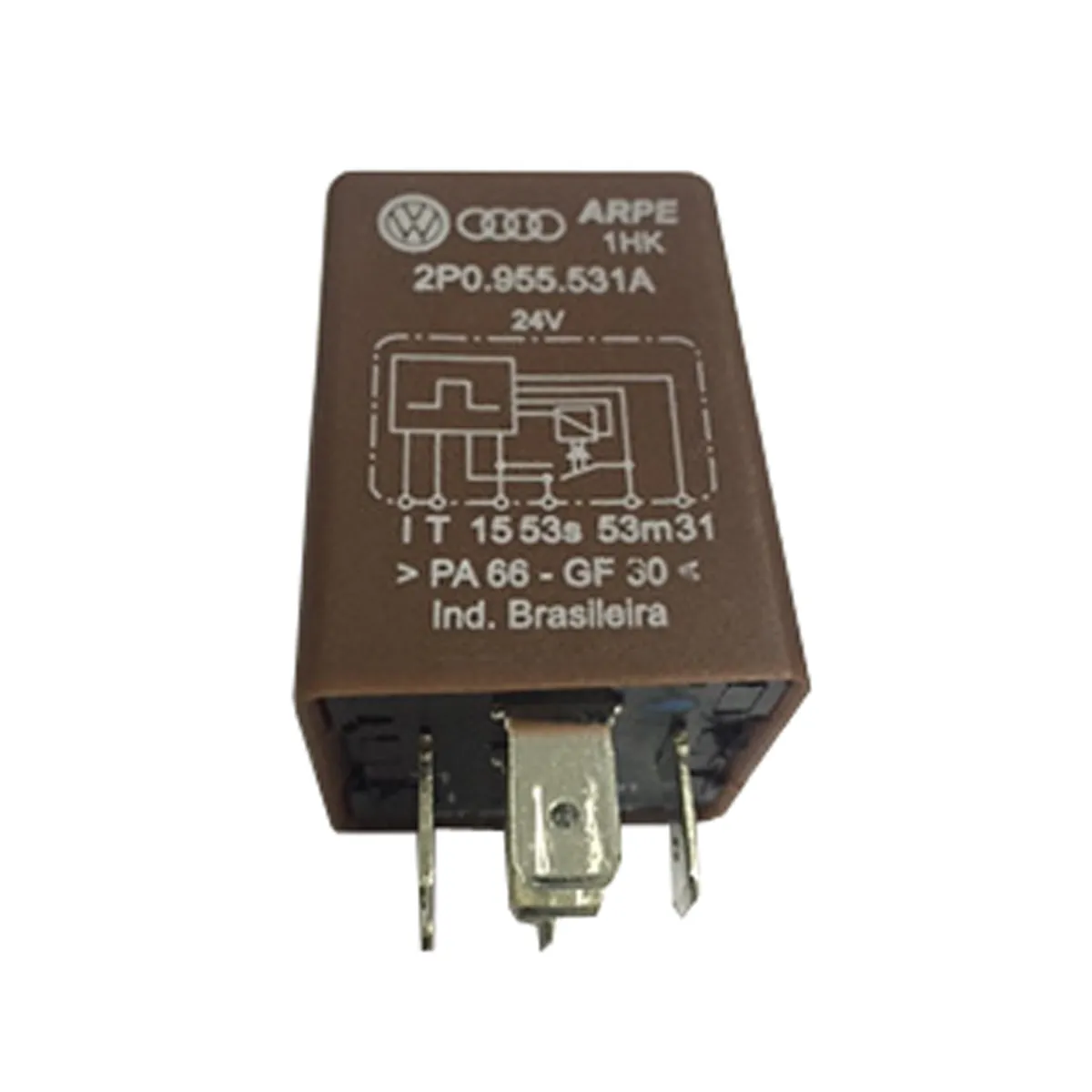 RELE LIMPADOR PARABRISA 24V 6 TERMINAIS FORD - 6C4517C499AA.