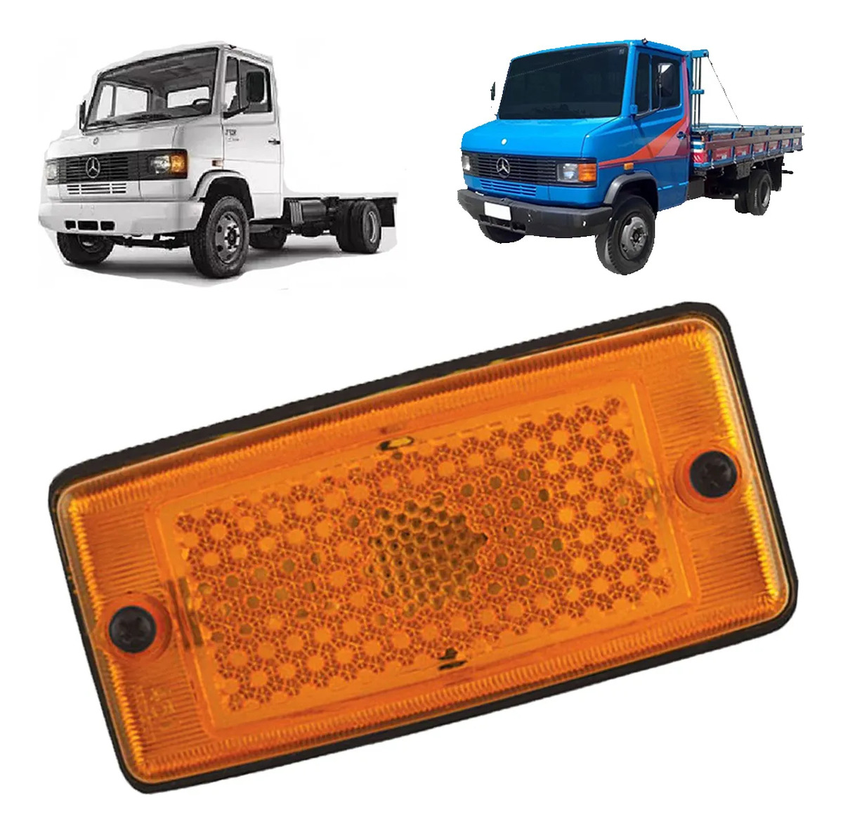 LANTERNA LE LD  LATERAL AMARELA ACRILICO - 31083