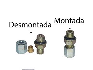 CONEXAO MACHO C/ORING P/TUBO 6MM M12X1,5 - 307255