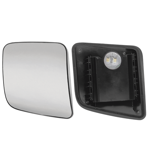 VIDRO COM BASE LD ESPELHO RETROVISOR SEM DESEMBACADOR ( MENOR ) CONVEXO - 0028116533