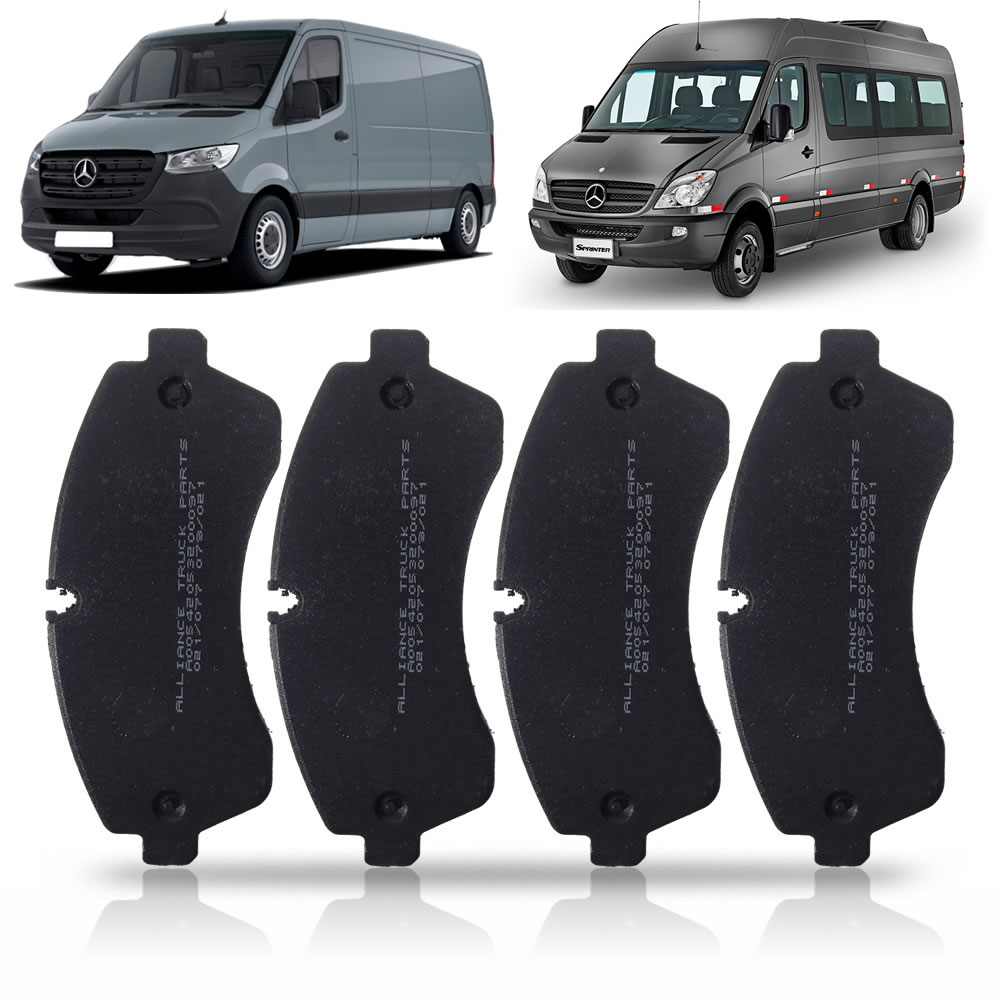 PASTILHA FREIO DIANT. MBB  SPRINTER 515 CDI 12/... S/ SENSOR SISTEMA BREMBO - 100000079884