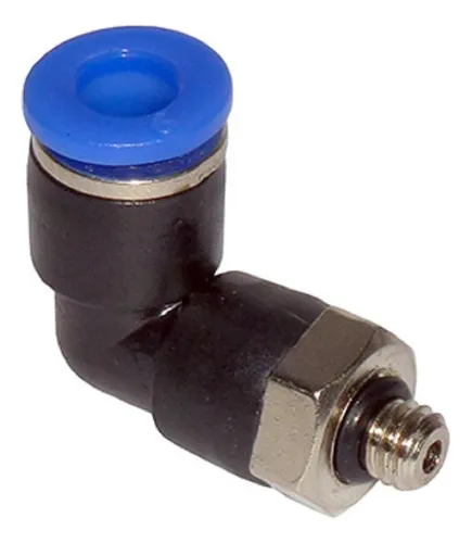 COTOVELO MACHO GIRATORIO P/TUBO 6MM ROSC - PL06M6