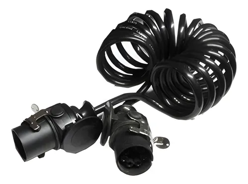 CHICOTE ELETR.ESPIRAL 6,5M 7P 2 TOMADAS - 3865406028