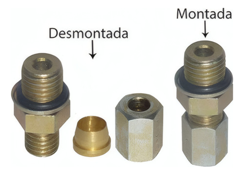 CONEXAO MACHO C/ORING P/TUBO 6MM M16X1,5 - 812871