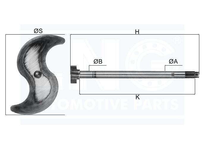 EIXO EXPANSORES 'S' FREIO AR - 2T0 609 819