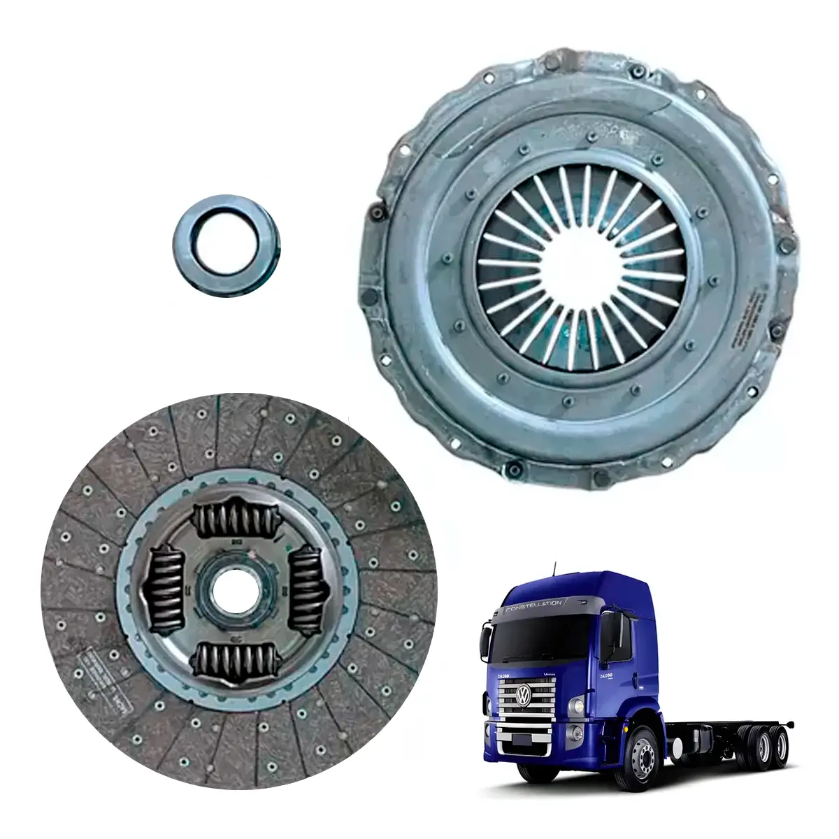 KIT EMBREAGEM 395MM  MAN D08 - 2S2198149A