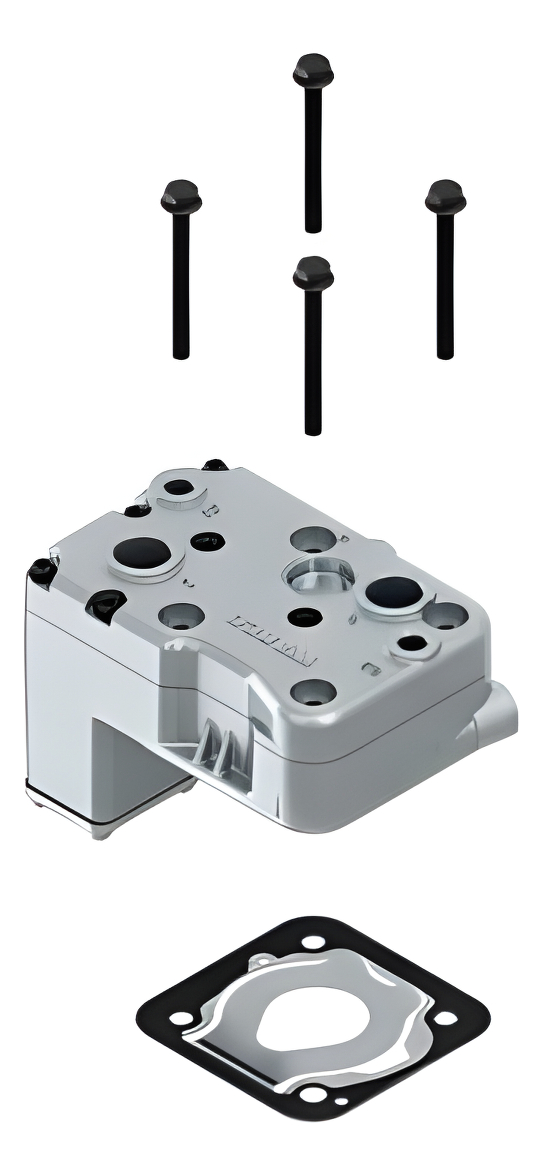 CABECOTE COMPRESSOR AR MOTOR MAN D08 ( WABCO) - 4123529242