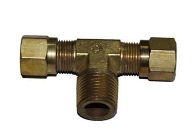 TEE CENTRAL 3/8 NPT X 1/4 TUBO PORCA E ANILHA - CC0110-06M