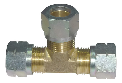 CONEXAO TEE UNIAO ACO P/TUBO 13MM - 521430