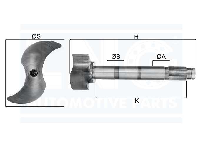 EIXO EXPANSORES 'S' FREIO AR - 2TA 607 047 A