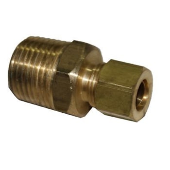 CONECTOR 3/8 NPT X 1/2 TUBO COM PORCA E ANILHA - 63M