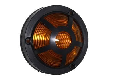 LANTERNA LATERAL AMARELA USA NA GRADE PRETA LED - PL0512